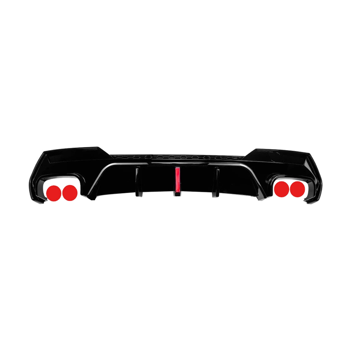 Rear Diffuser with Light for BMW 4 Series G22, G23 M Sport, Dual side with OO D