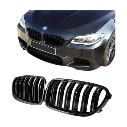 Kidney Grille for BMW 5 Series F10, F11, F18 and M5, Gloss Black