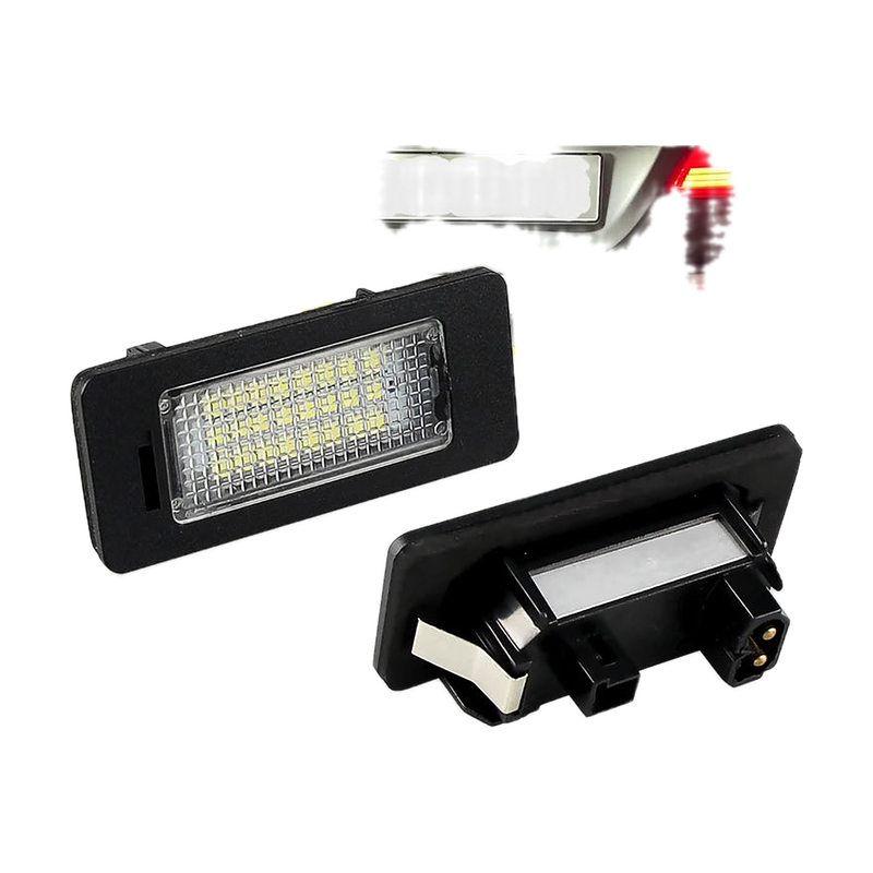LED Number Plate Lights for BMW 1-5 Series, X1-X6: E90, F30, F10