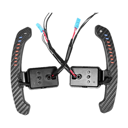 Magnetic Carbon Fiber Paddle Shifters for BMW 1/2/3/4/5/6 Series F20, F30, G20, G30, LED Paddle Shifter