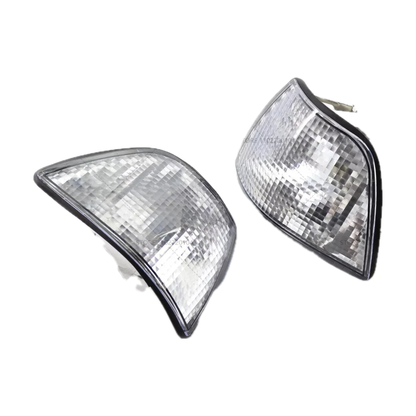 Front Corner Indicator Lights for BMW 3 Series E36, White a pair