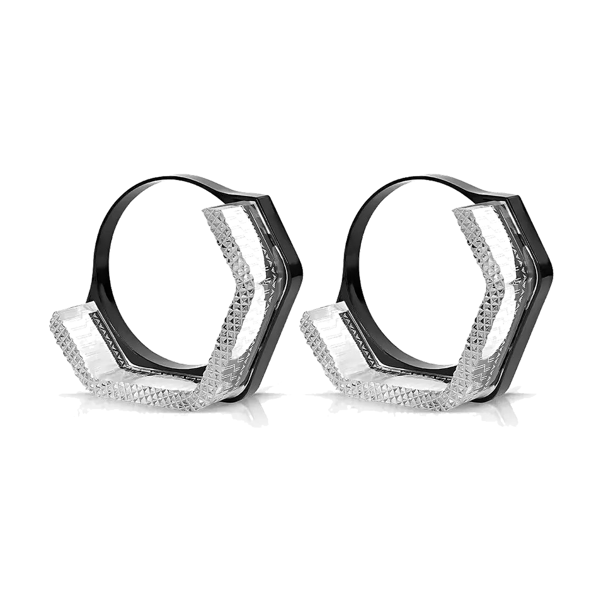 Rectangular RGB Angel Eye Shrouds with App (2.5/3 in), universal fit for BMW