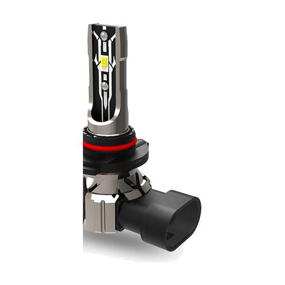 LED fog light bulb, HB3/HB4/H10 socket, angled view, for BMW E46, E90, E60, E39, F10, F30, E53, E87