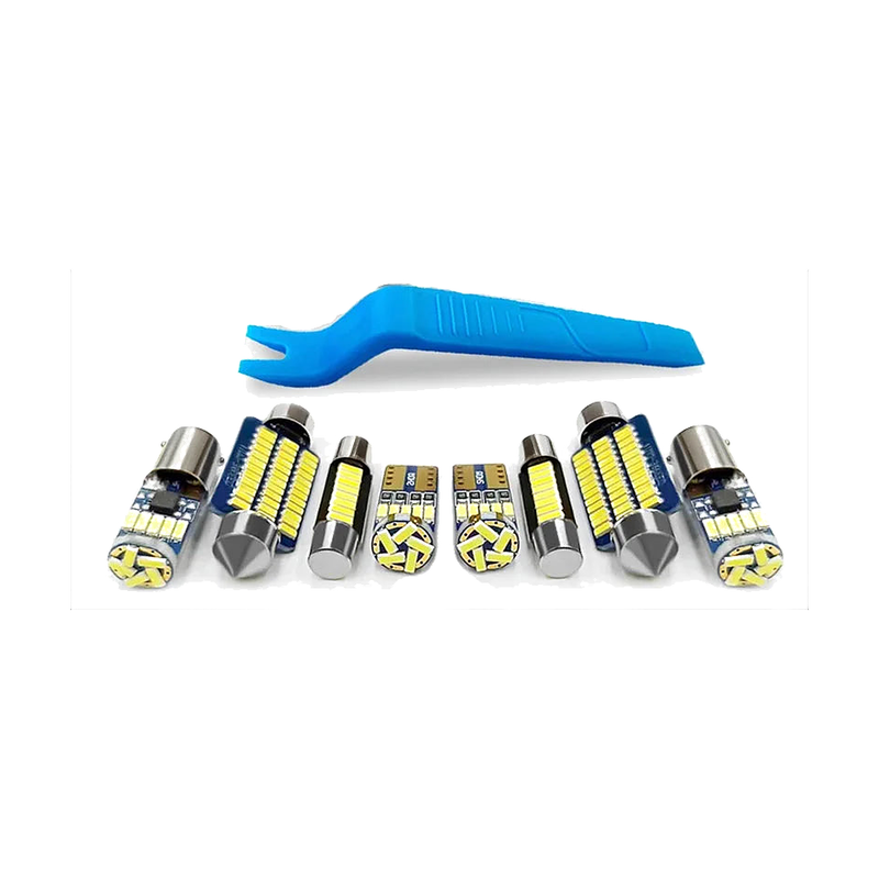 LED interior light bulb kit with trim removal tool for BMW 1/3/5 Series E87, E46, E90, F30, E60, F10