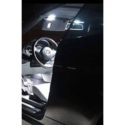 White LED interior lighting installed in a BMW, footwell and door sill glow, for BMW X1, X2, X3, X4, X5, X6 (2000-2023)