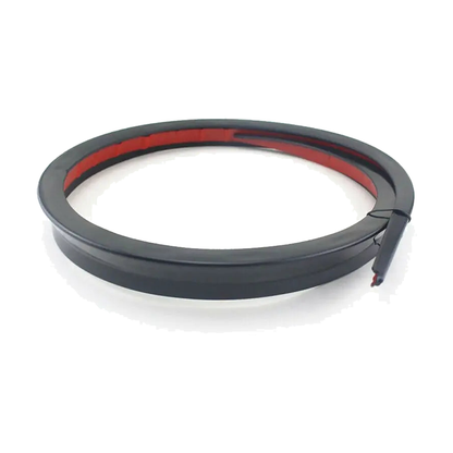 Flexible rear spoiler lip, coiled view, for BMW, universal fit 120 cm