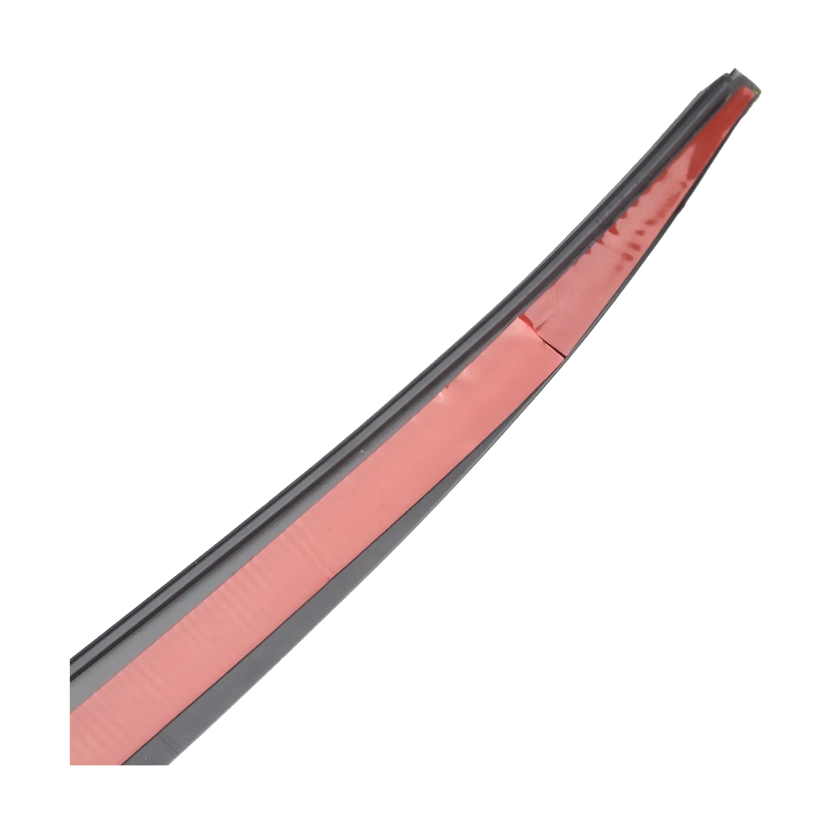 Flexible rear spoiler lip, profile detail showing trim edge, for BMW, universal fit 120 cm