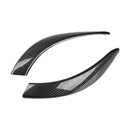 Carbon fibre pattern door armrest pull trim covers, pair, for BMW F30 / F31 / F34 / F32 / F33 / F36