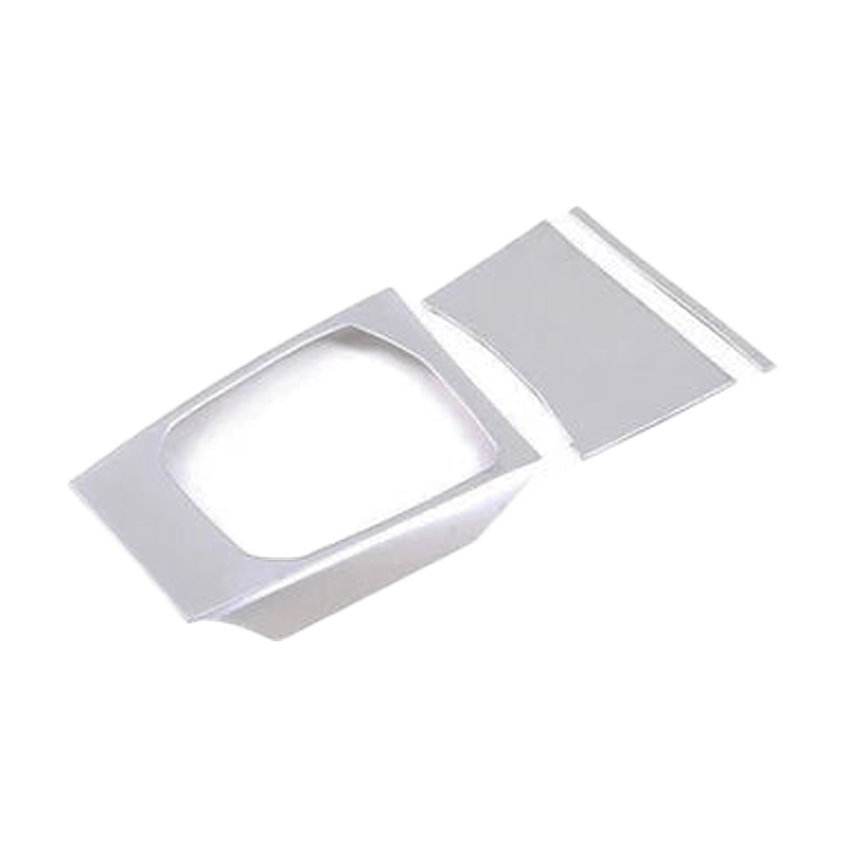 Brushed silver gear shift panel trim, three piece set, for BMW 3 Series G20 / G28 LHD