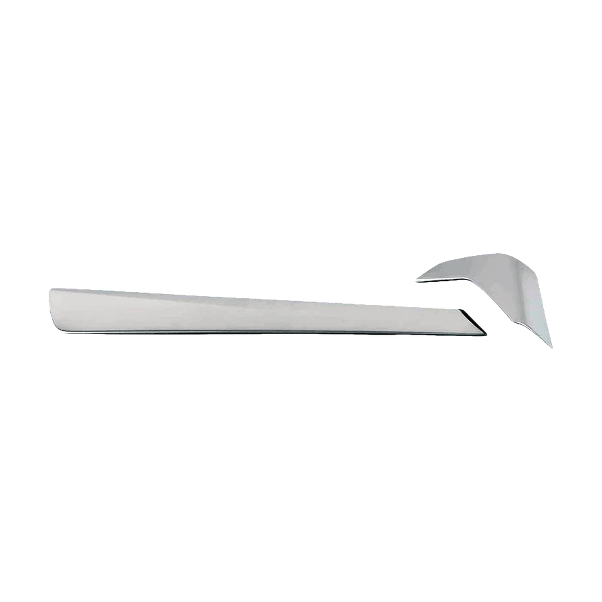 Brushed silver dashboard trim strip with end piece for BMW 3 Series G20 / G28 LHD