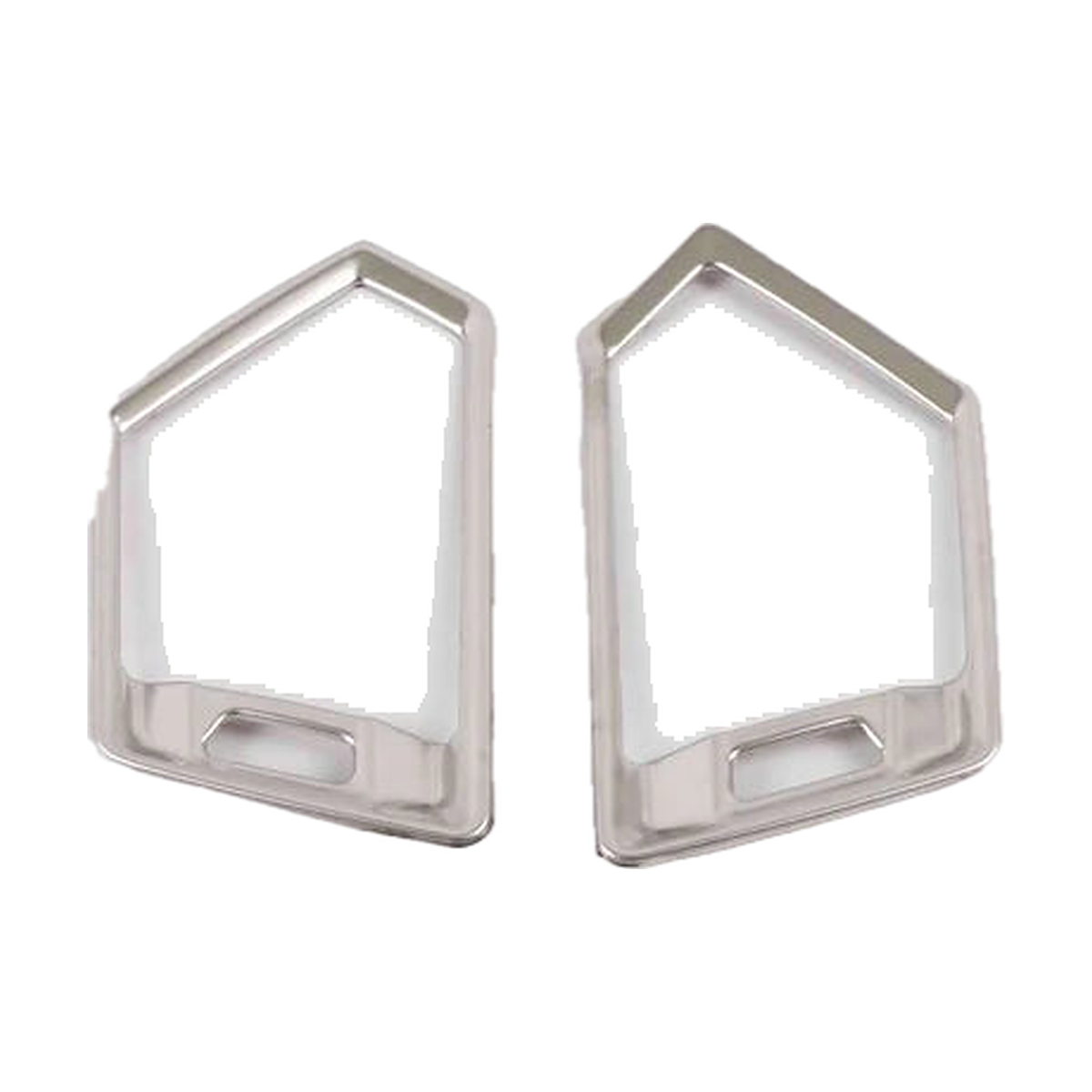 Pair of brushed silver dashboard air vent trim frames for BMW 3 Series G20 / G28 LHD