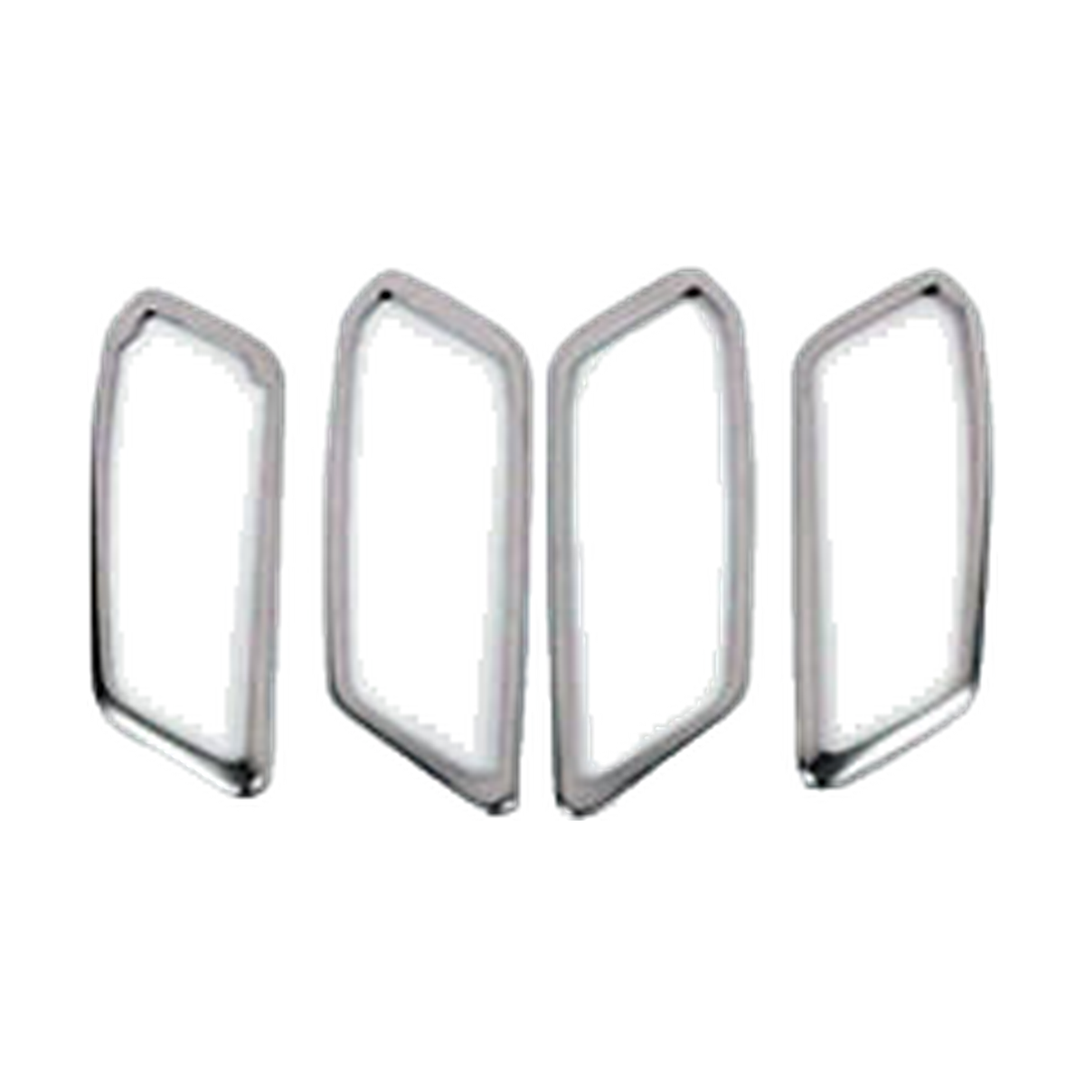 Set of four brushed silver inner door handle trim frames for BMW 3 Series G20 / G28 LHD