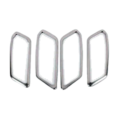 Set of four brushed silver inner door handle trim frames for BMW 3 Series G20 / G28 LHD