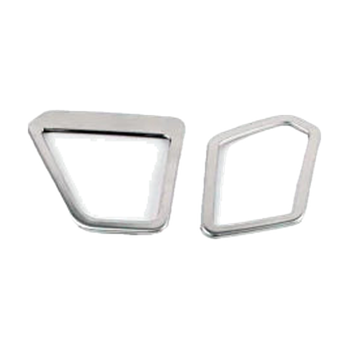 Pair of brushed silver dashboard speaker trim frames for BMW 3 Series G20 / G28 LHD