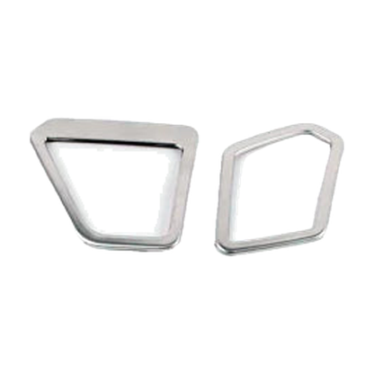 Pair of brushed silver dashboard speaker trim frames for BMW 3 Series G20 / G28 LHD