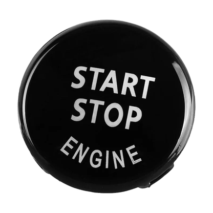 Bright black start/stop button cover for BMW E90, E91, E60, E70, E71, E84, E89 (2003-2016)