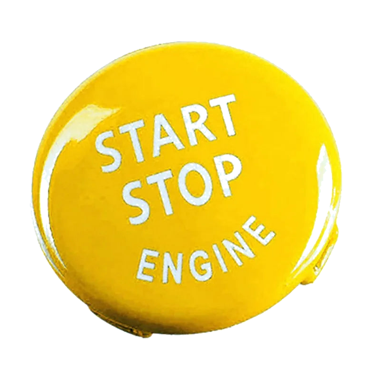 Yellow start/stop button cover for BMW E90, E91, E60, E70, E71, E84, E89 (2003-2016)