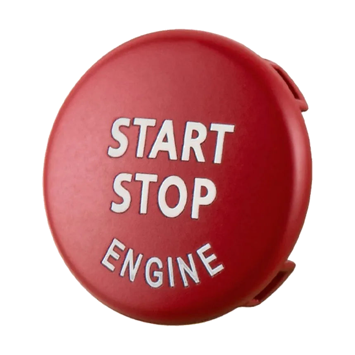 Matte red start/stop button cover for BMW E90, E91, E60, E70, E71, E84, E89 (2003-2016)