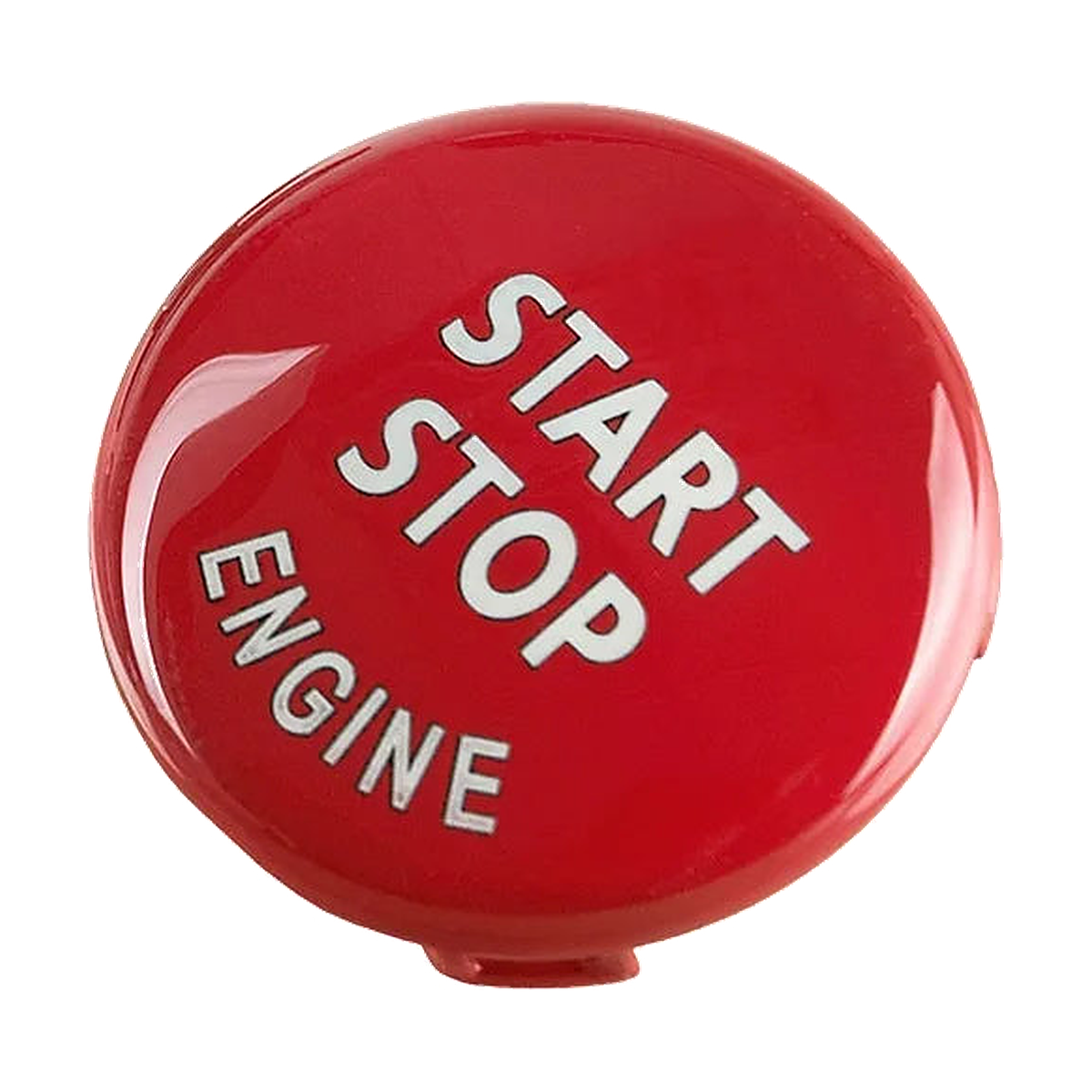 Bright red start/stop button cover for BMW E90, E91, E60, E70, E71, E84, E89 (2003-2016)