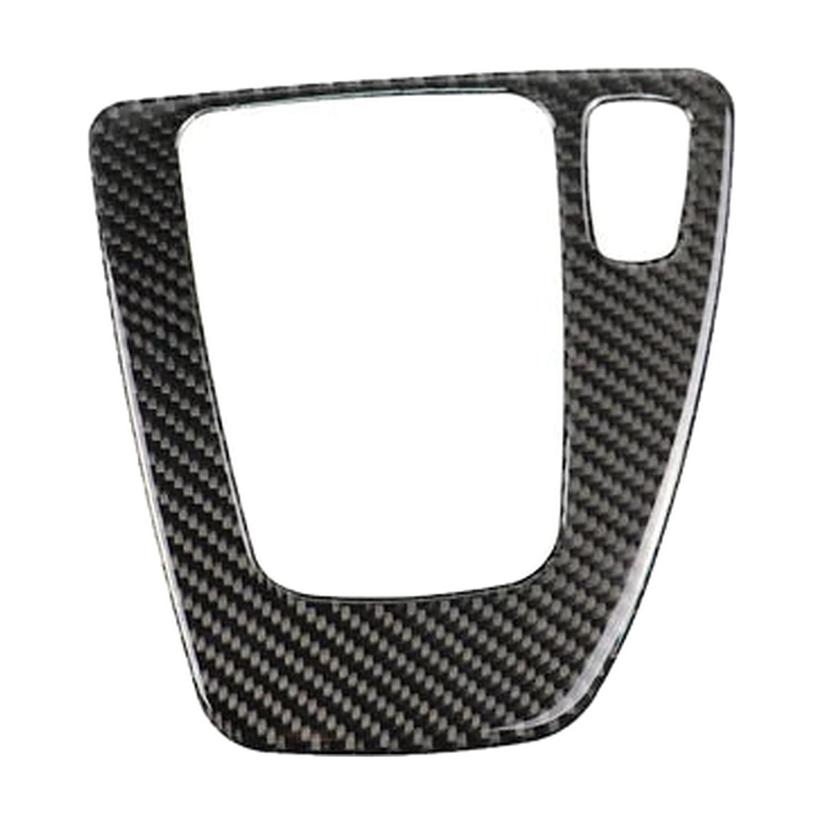 Carbon fibre gear shift panel cover, right hand drive version, for BMW 3 Series E90, E92, E93 2005 to 2012