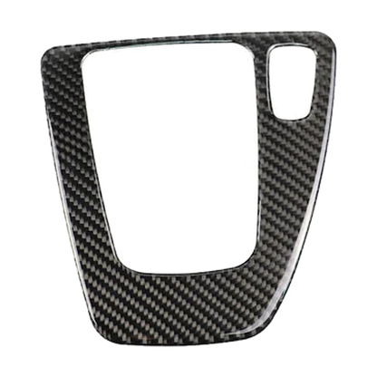 Carbon fibre gear shift panel cover, right hand drive version, for BMW 3 Series E90, E92, E93 2005 to 2012
