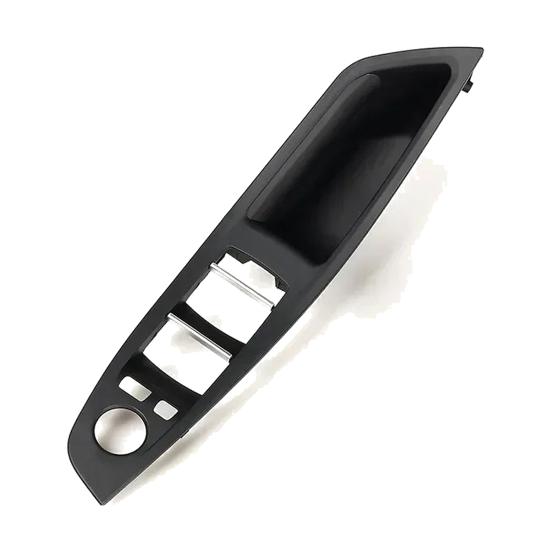 Black door pull handle trim panel, front view, for BMW 5 Series F10/F11/F18 (2010-2017)