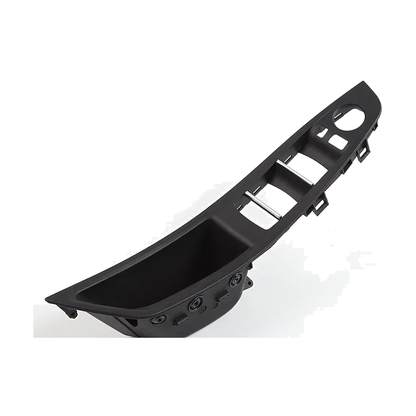 Black door pull handle trim insert, underside view, for BMW 5 Series F10/F11/F18 (2010-2017)