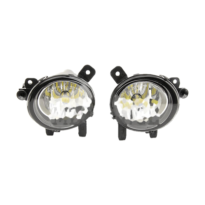 Angel eye LED fog light pair, front view, for BMW 1/2/3/4 Series F20, F22, F30, F32 (2011-2019)