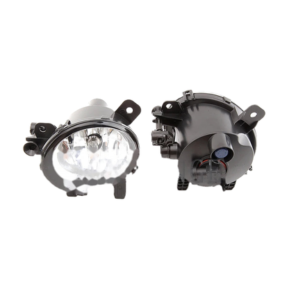 Angel eye fog light pair for halogen bulbs, front and rear view, for BMW 1/2/3/4 Series F20, F22, F30, F32 (2011-2019)