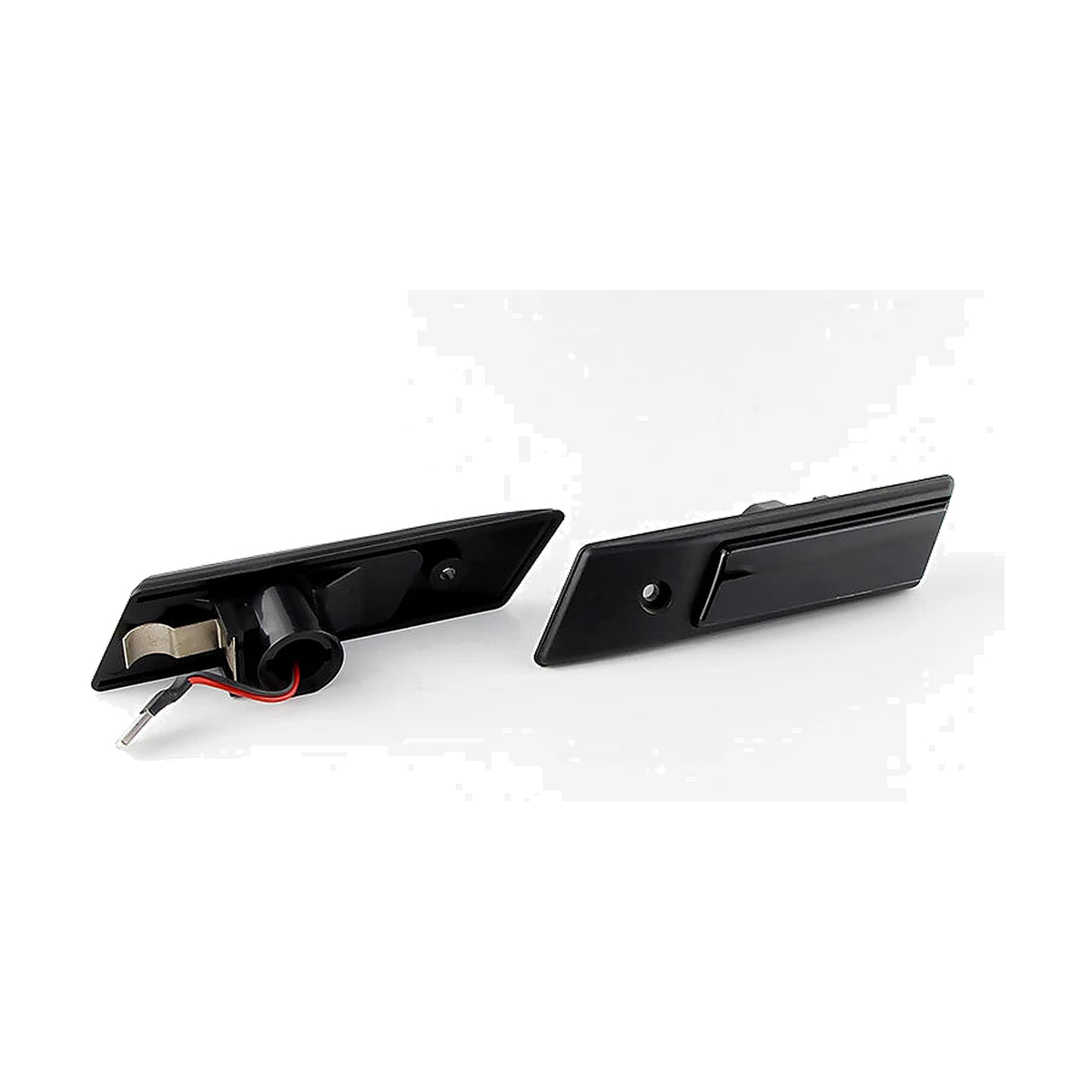 Smoked lens LED side marker light, static mode, unlit pair, for BMW E32, E34, E36 (1986-1996)