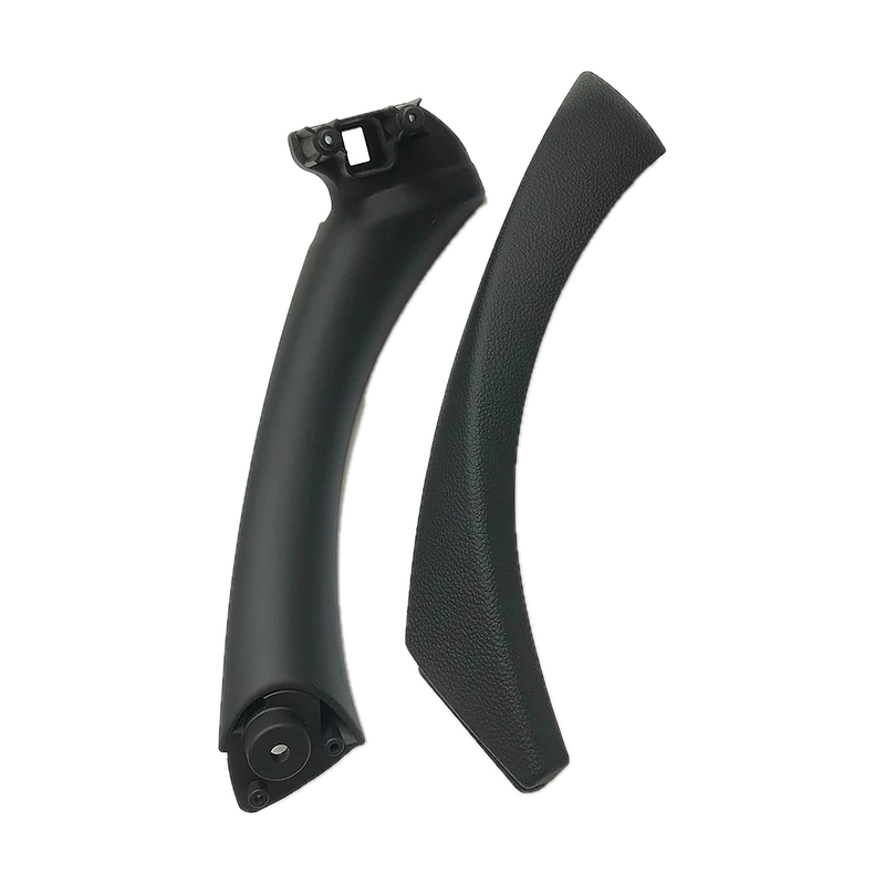 Black inner door pull handle with cover, right side, for BMW 3 Series E90 / E91 / E92