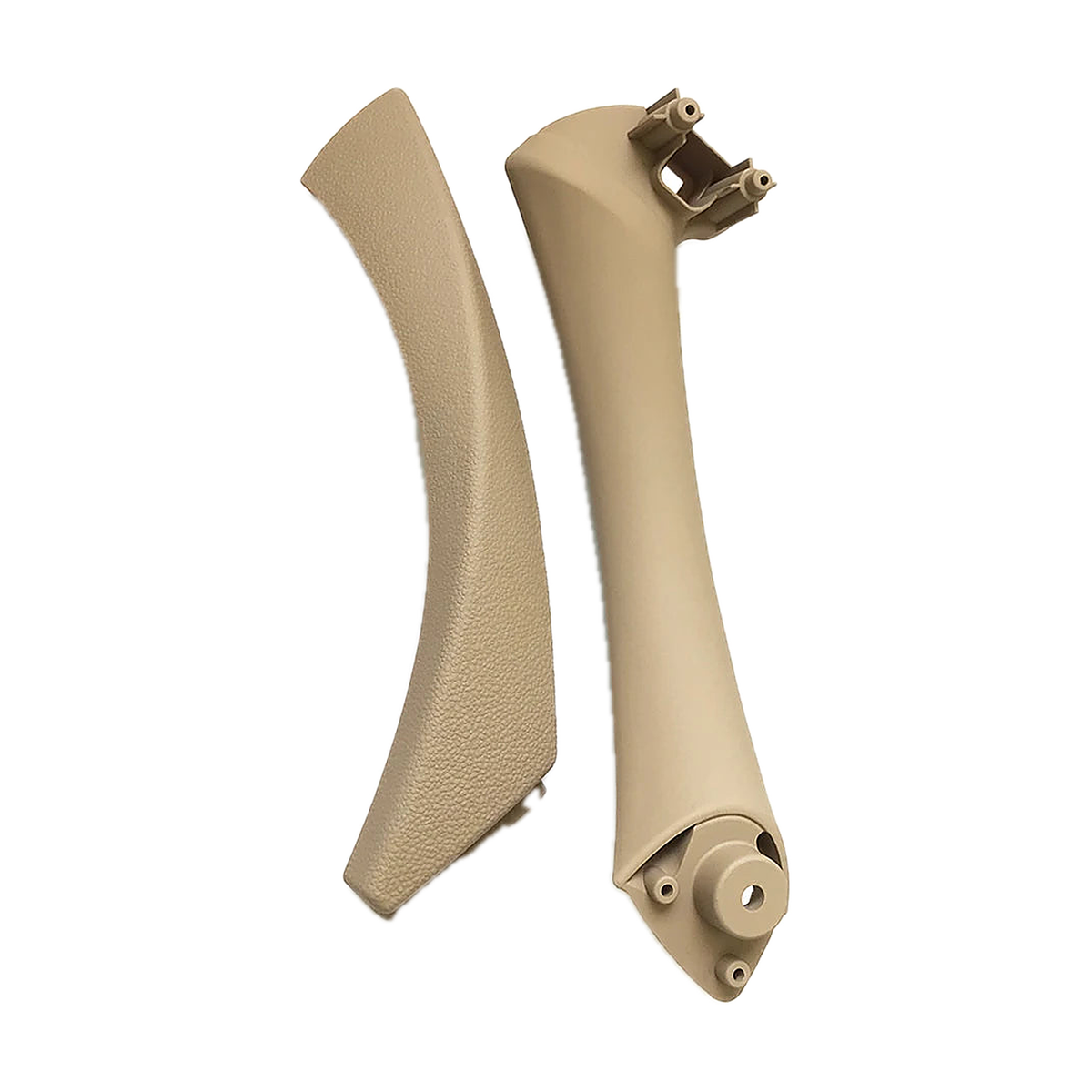 Beige inner door pull handle with cover, left side, for BMW 3 Series E90 / E91 / E92
