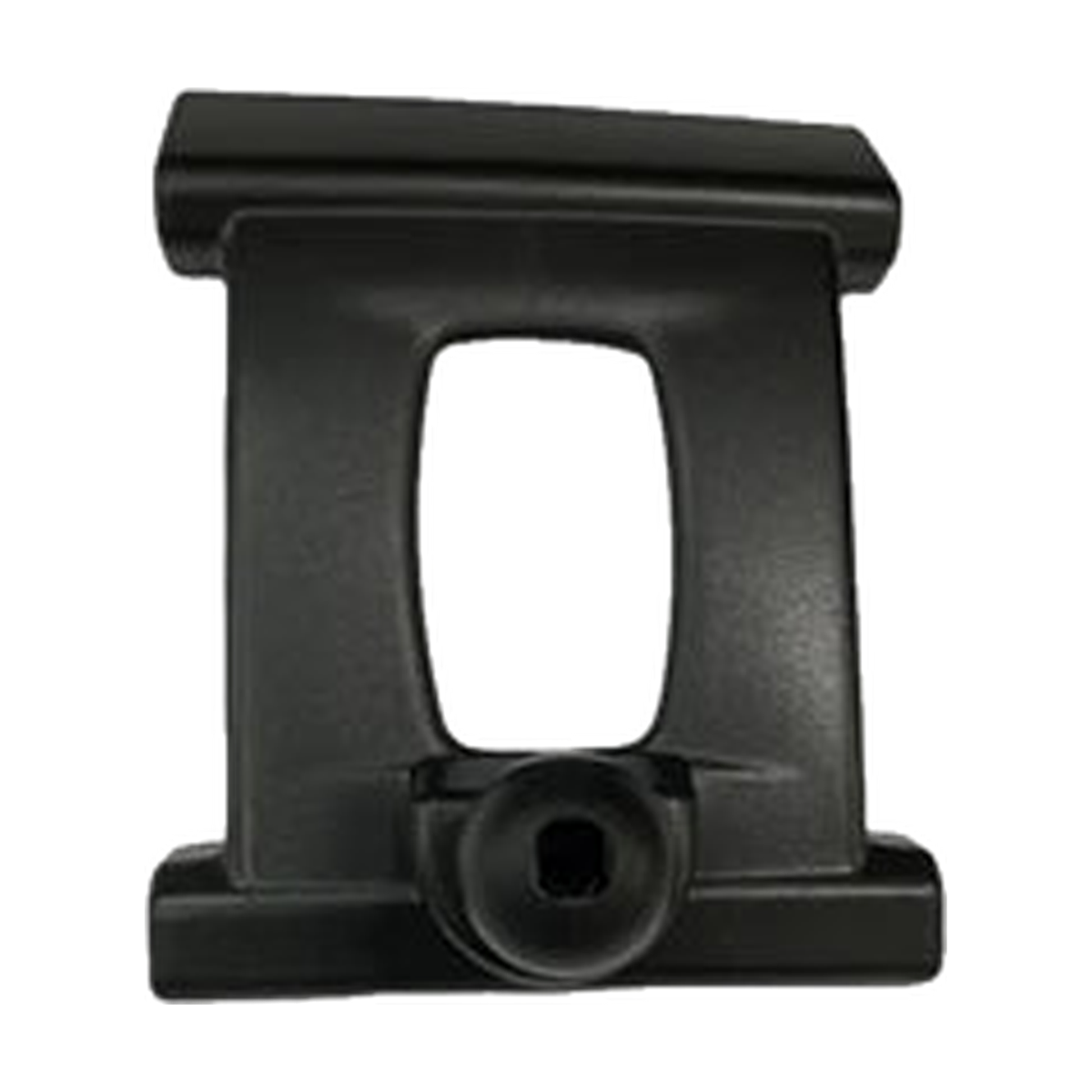 Black phone mount frame with 17 mm ball, top view, for BMW 1 Series 118i 2018