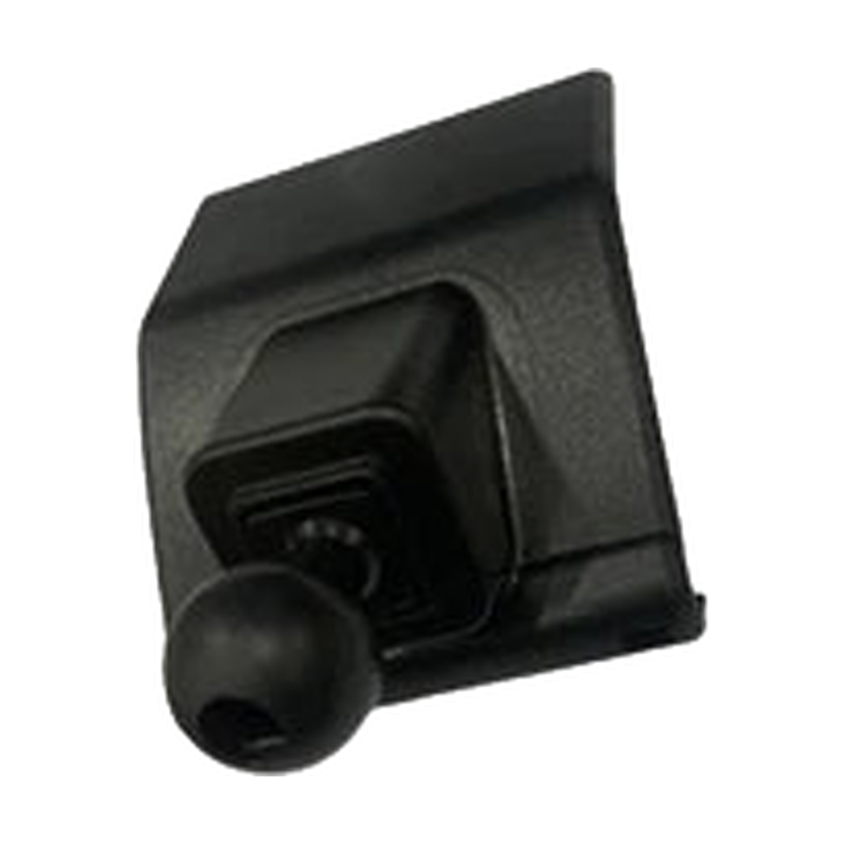 Black angled phone mount base with 17 mm ball, side view, for BMW 7 Series 2009-2015
