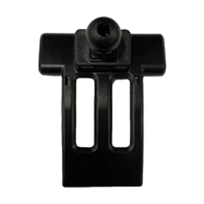 Black vent clip phone mount base with 17 mm ball, front view, for BMW 7 Series 2004-2008