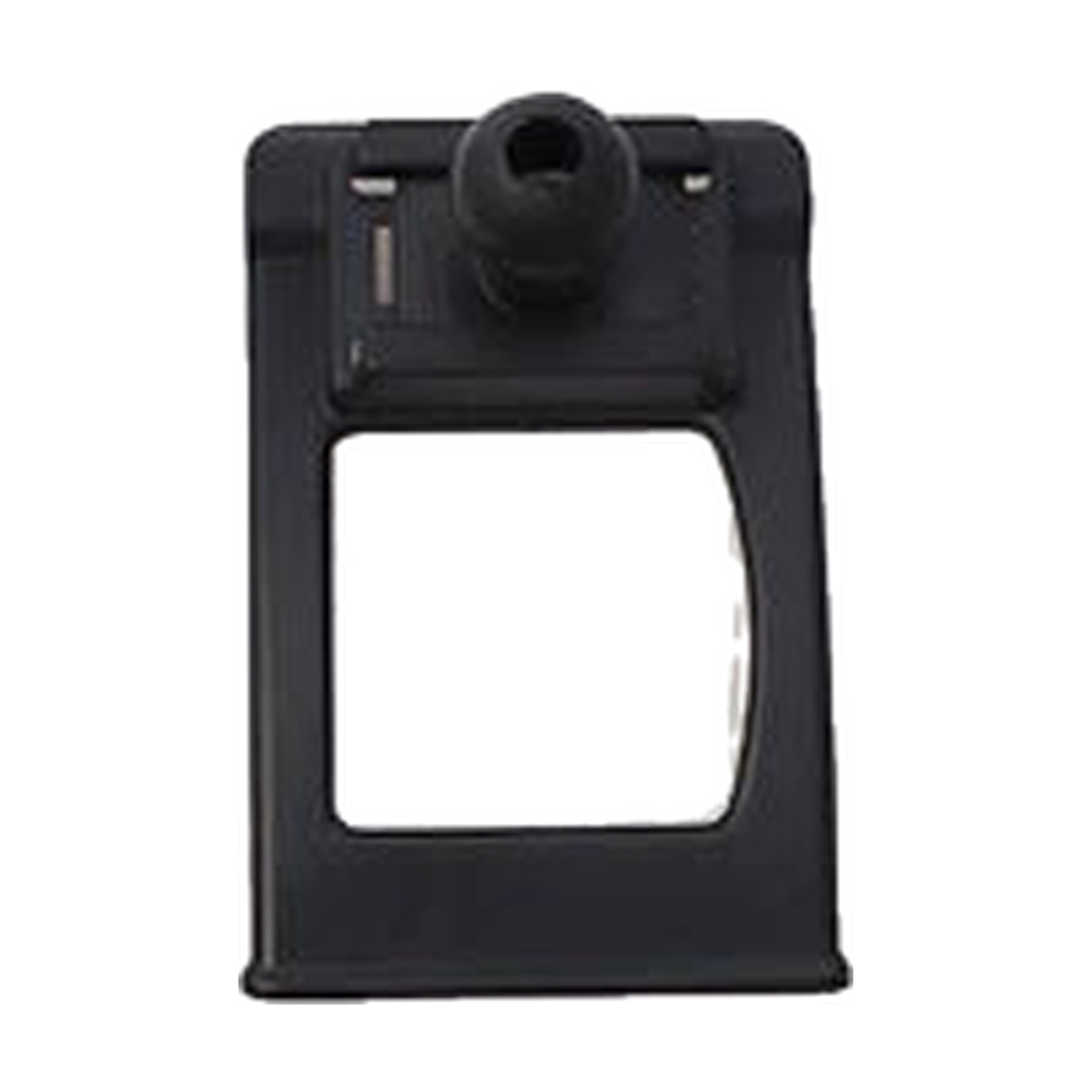Black phone mount frame with 17 mm ball, front view, for BMW X3/X4 2011-2016