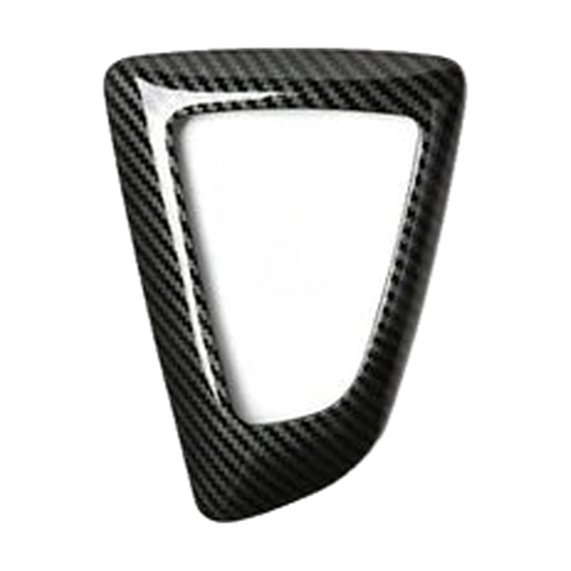 Black carbon fibre gear selector trim, Style C, right hand drive, for BMW F20, F30, F10, F25, F15 (2009-2021)