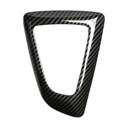 Black carbon fibre gear selector trim, Style C, left hand drive, for BMW F20, F30, F10, F25, F15 (2009-2021)
