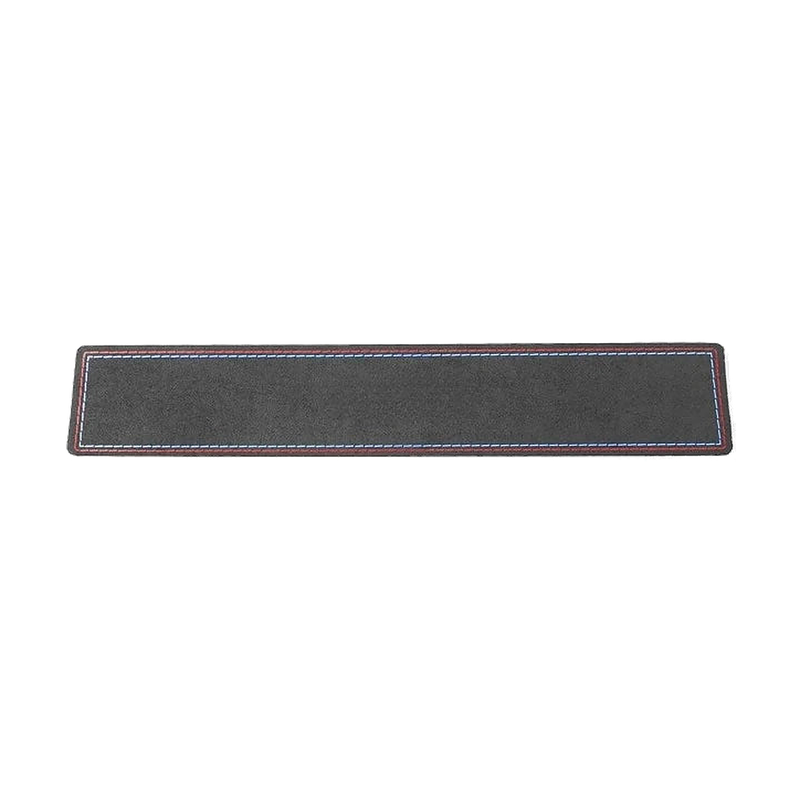 Black Alcantara dashboard anti-dust pad with red and blue stitching for BMW 3 Series F30, 4 Series F32, F34