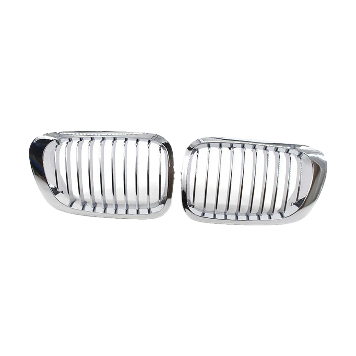 Chrome kidney grille pair for BMW 3 Series E46 4-Door, 2002-2005