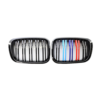 M-colour kidney grille pair for BMW 3 Series E46 2-Door, 1997-2001