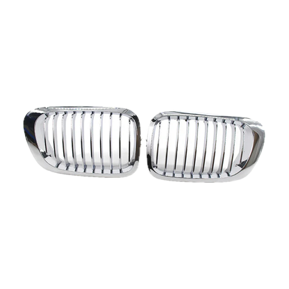 Chrome kidney grille pair for BMW 3 Series E46 4-Door, 1997-2001
