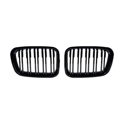 Gloss black kidney grille pair for BMW 3 Series E46 Coupe 2-Door, 2004-2006