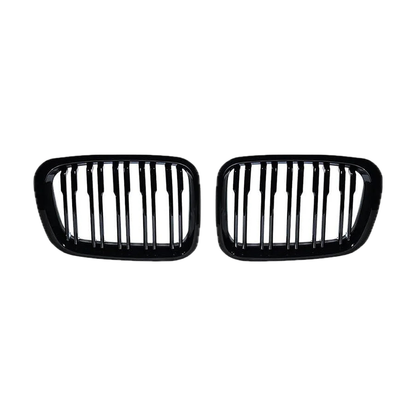 Gloss black kidney grille pair for BMW 3 Series E46 4-Door, 1998-2001