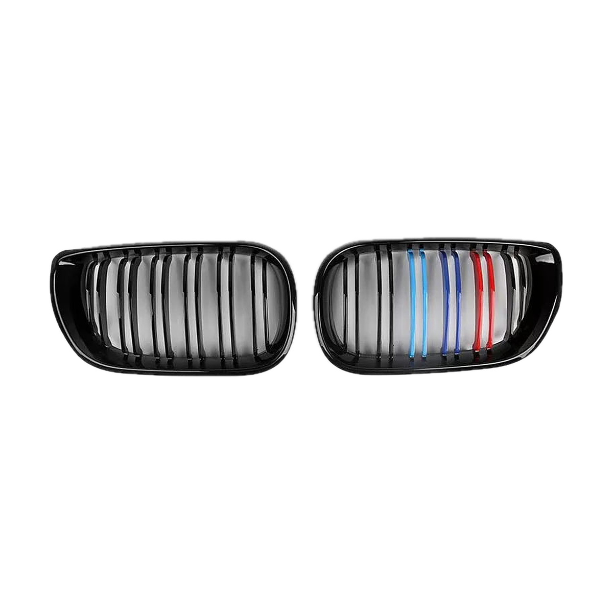 M-colour kidney grille pair for BMW 3 Series E46 4-Door, 2002-2005