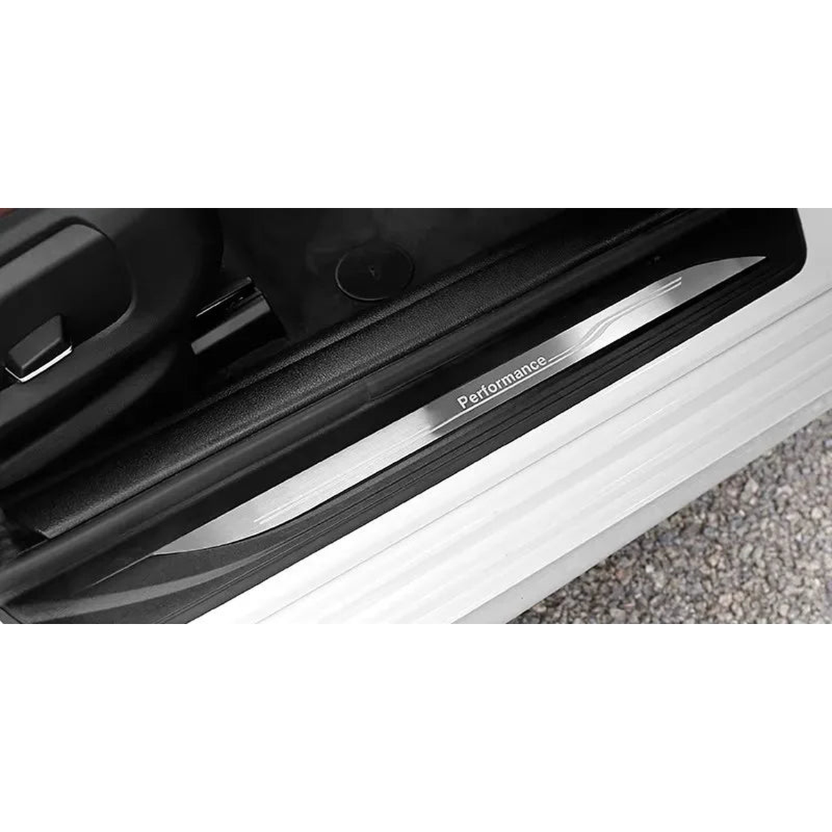 Stainless steel door sill scuff plates, Performance logo, for BMW 5 Series F10 / F11 (2011-2017)