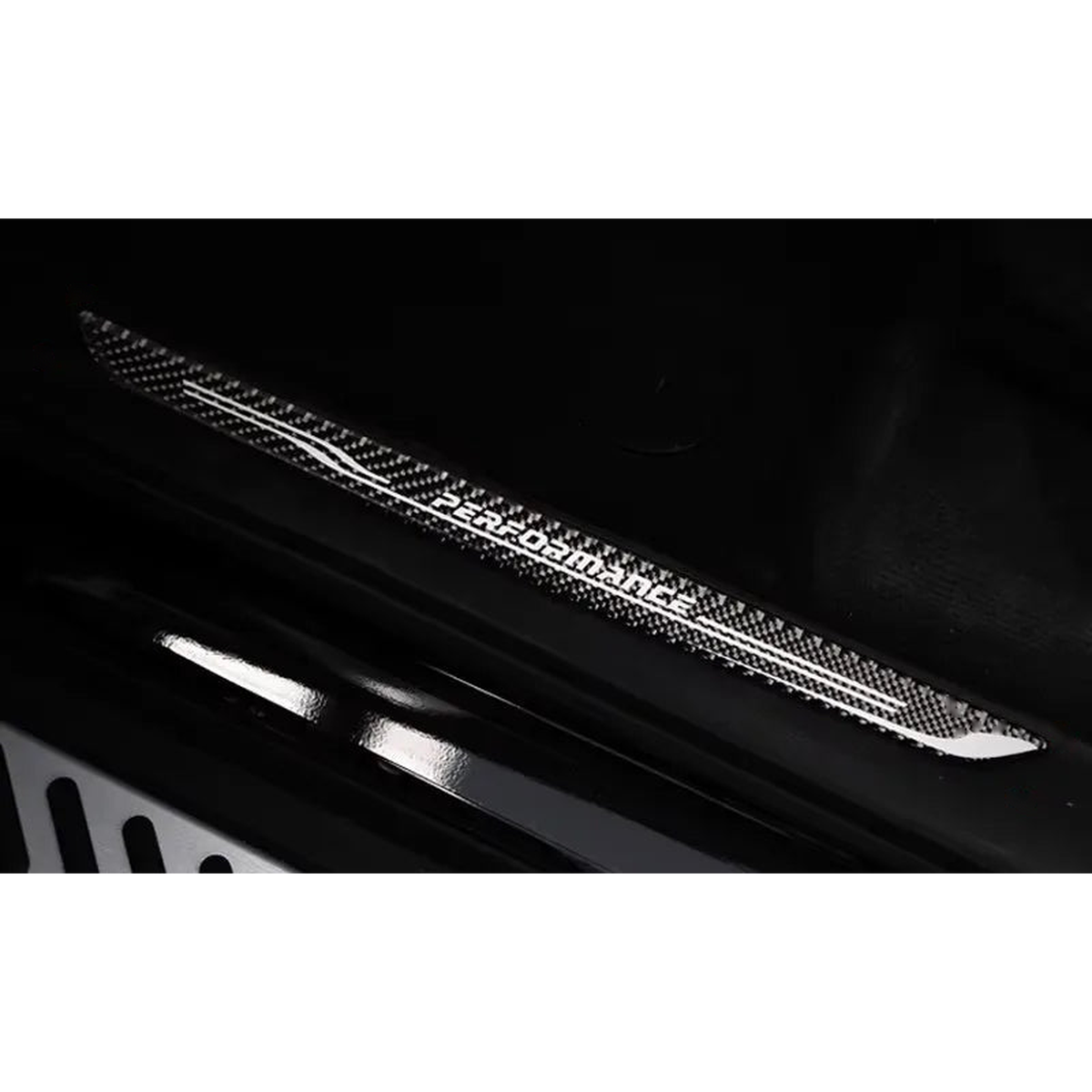 Stainless steel door sill scuff plates, Performance logo, for BMW X5 F15 / X6 F16 (2014-2018)