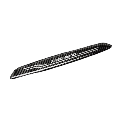 Carbon fiber door sill scuff plate, Performance logo, for BMW 4 Series F36 (2013-2018)