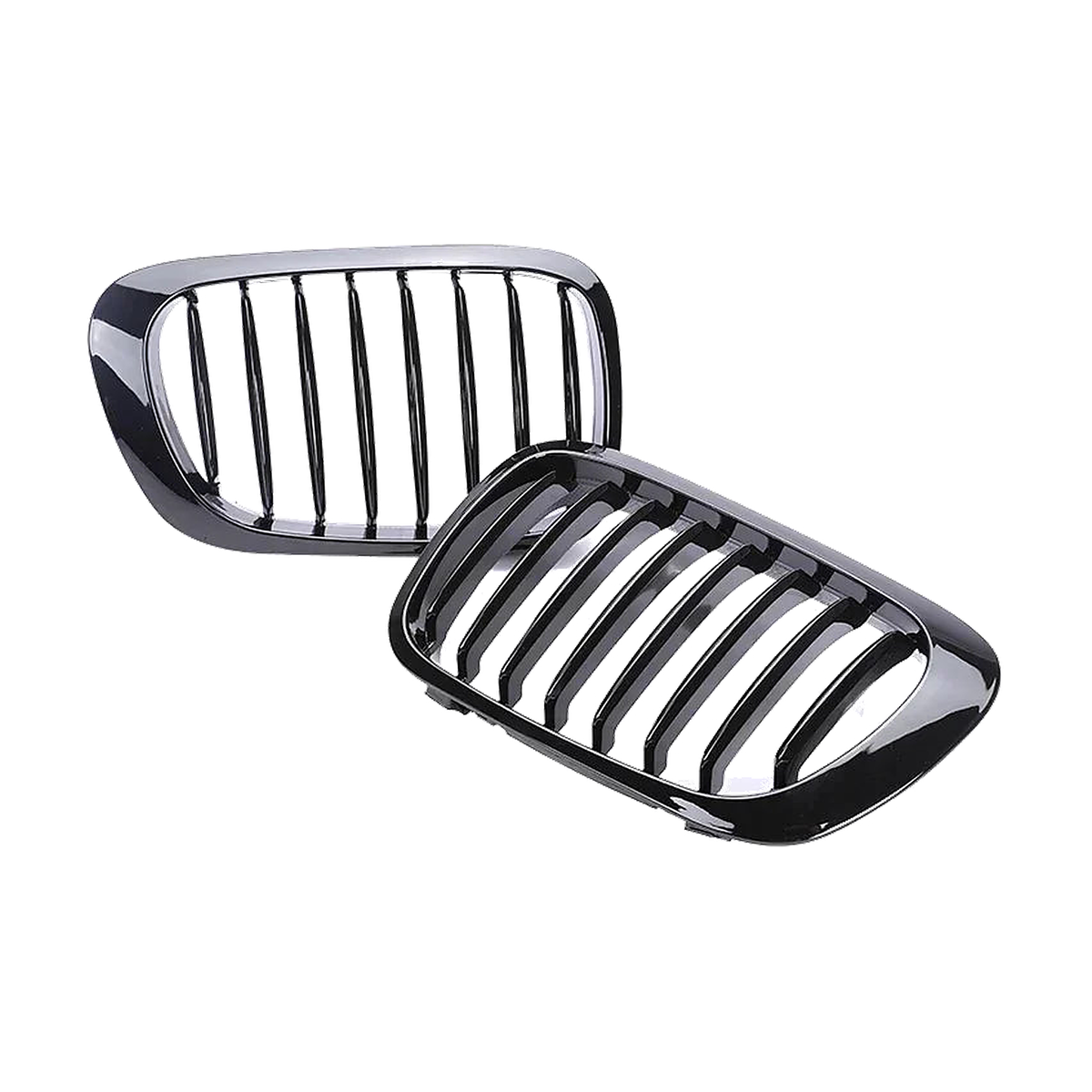 Gloss black single slat kidney grille for 2-Door BMW 3 Series E46 Saloon and 2-Door (1998-2001)