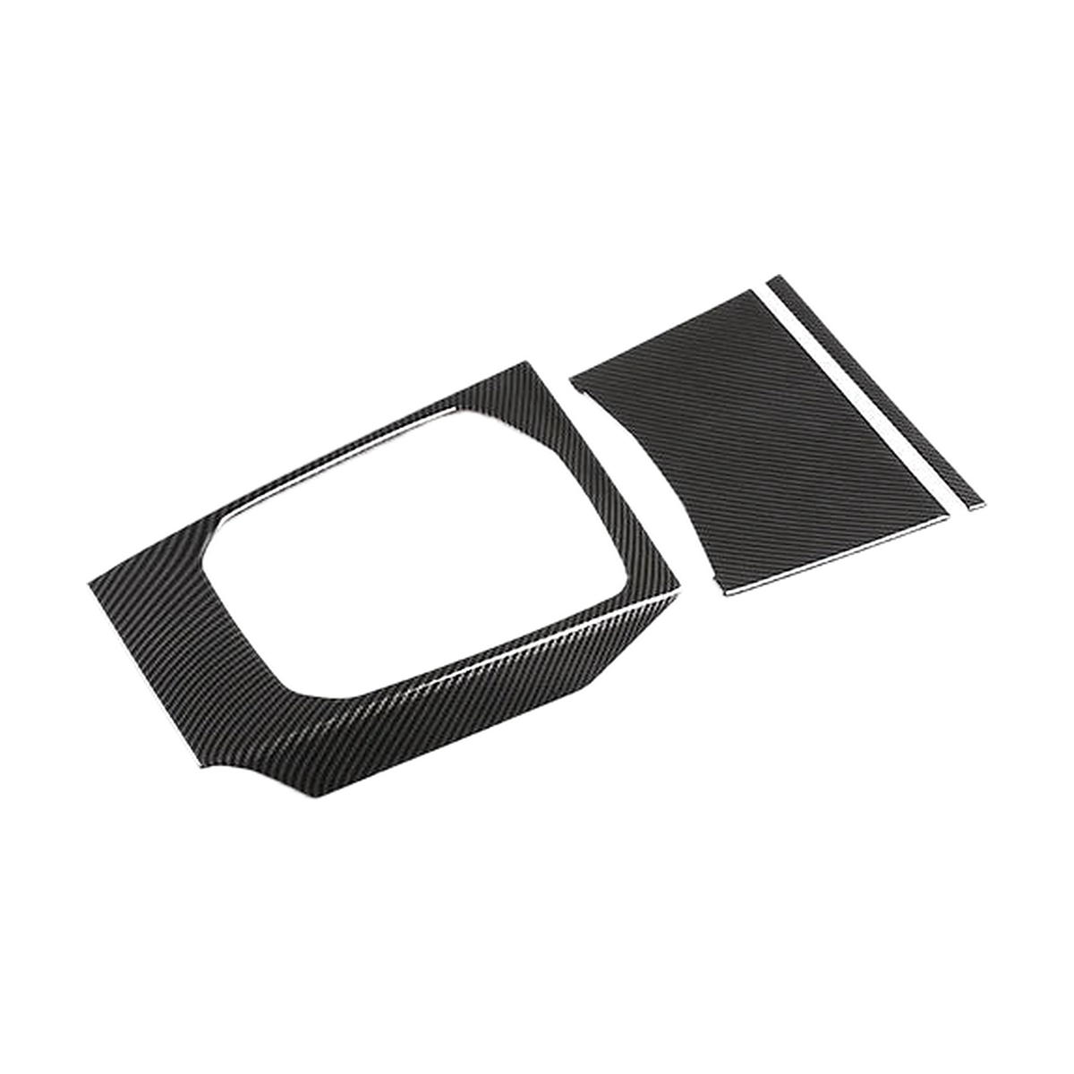 Carbon-look gear shift panel frame and cover plates, No. 7, for BMW 3 Series G20 LHD 2020-2022